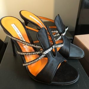 Walter de Silva rhinestone stiletto sandal 35  NWoB